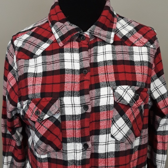 CI Sono plaid Sherpa lined button down shirt - Picture 4 of 7